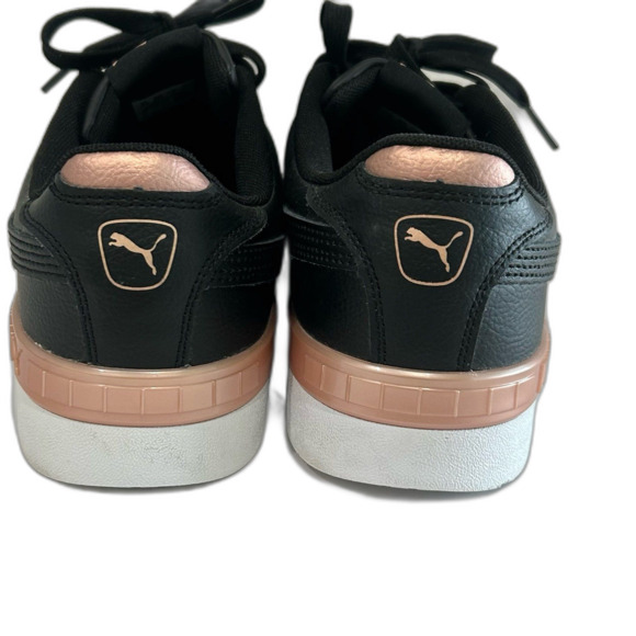 PUMA Sneakers Shoes Women’s Size 11 Color Black White Rose Jada Leather - Picture 4 of 11